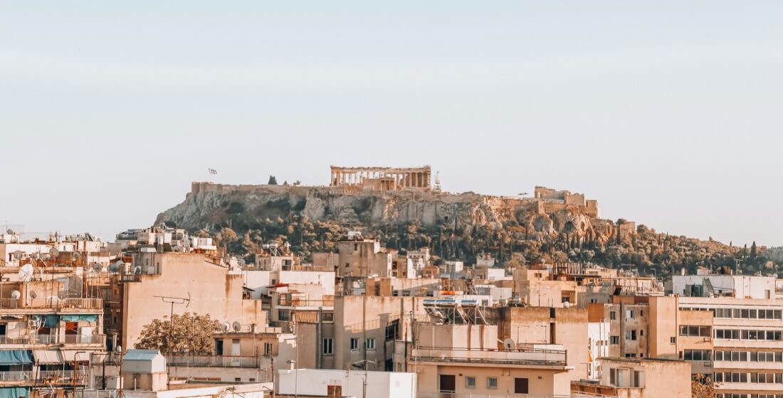 roof garden με θέα την Ακρόπολη